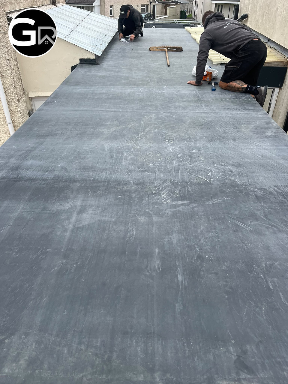 EPDM flat roof installation in Menai Bridge, Anglesey.